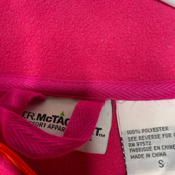 UP North Michigan Women's Pink Embroidered Full Zip Fleece Jacket Size Small - Picture 6 of 6